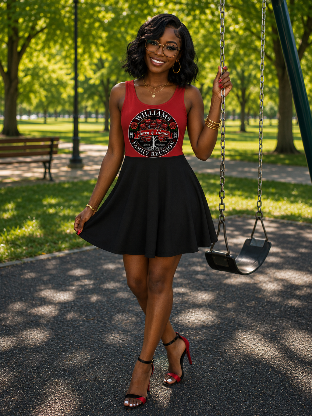 Williams Family Reunion 2026 Skater Dress