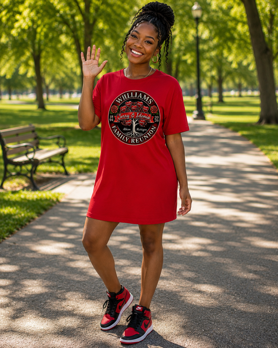 Williams Family Reunion 2026 T-Shirt Dress